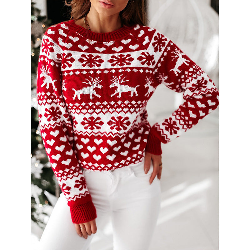 Christmas Long Sleeve Knitted Sweater