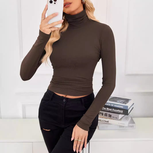 Slim Fit Turtleneck Base Top