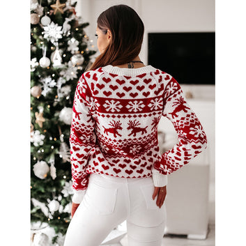 Christmas Long Sleeve Knitted Sweater