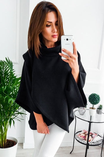 Autumn And Winter Poncho Top