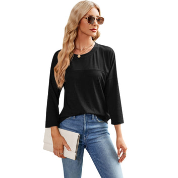 Women's Casual Round Neck Loose T-shirt