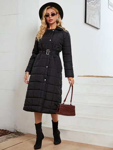 Ladies Black Padded Coat