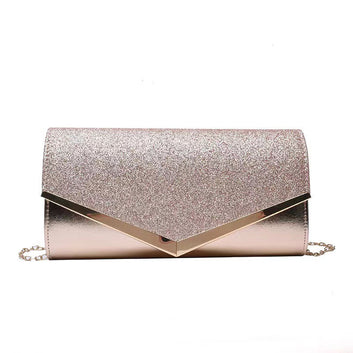 Stitching Sequin Crossbody Evening Bag