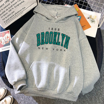 Brooklyn New York Printed Hoodie